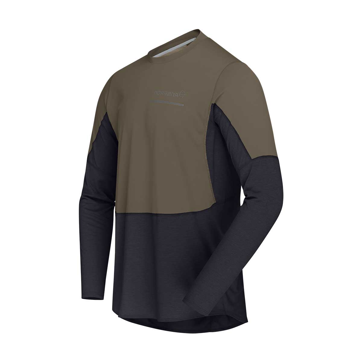 Norrona Senja Equaliser Lightweight Long Sleeve Shirt Men's in Olive Night